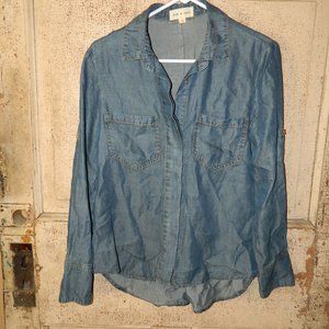 ANTHROPOLOGIE Cloth & Stone Split-Back Top Size XS (EE-5)